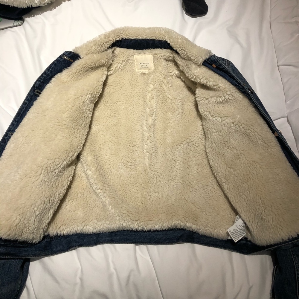 DENIM SHERPA JACKET - Picture 2 of 3